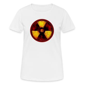 radioaktiv - Frauen T-Shirt atmungsaktiv - Weiß - Vorne - AI Model Female 172 dark (172cm)