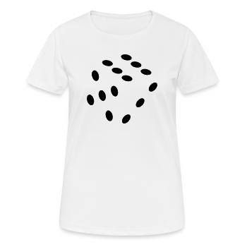 Dice, dice. Gambling, gambling, money - Women's Breathable T-Shirt - white - Front - AI Model Female 172 dark (172cm)
