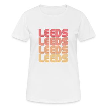 Répétitions de la pente de Leeds - T-shirt respirant Femme - blanc - Devant - AI Model Female 172 dark (172cm)