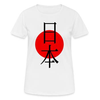 Japan Sun Symbol - Women's Breathable T-Shirt - white - Front - AI Model Female 172 dark (172cm)