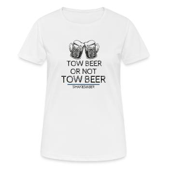To Beer or Not To Beer - Women's Breathable T-Shirt - white - Front - AI Model Female 172 dark (172cm)