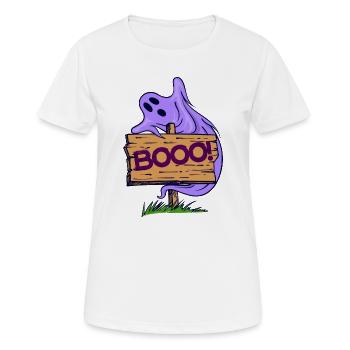 Geister Saying Halloween Grusel - Frauen T-Shirt atmungsaktiv - Weiß - Vorne - AI Model Female 172 dark (172cm)