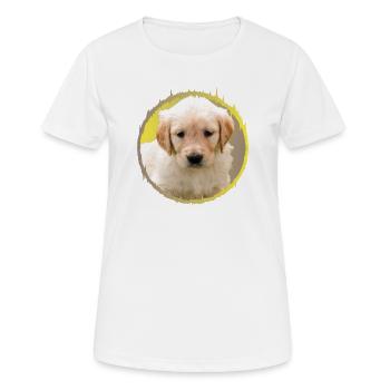 chiot - T-shirt respirant Femme - blanc - Devant - AI Model Female 172 dark (172cm)