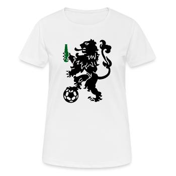 Netherlands Orange lion football beer funny European Championship - Women's Breathable T-Shirt - white - Front - AI Model Female 172 dark (172cm)