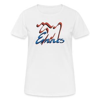 Emacs Programmierung Linux - Frauen T-Shirt atmungsaktiv - Weiß - Vorne - AI Model Female 172 dark (172cm)
