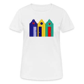 URLAUB. ES LEBE DER URLAUB. URLAUB. - STRAND. MEER - Frauen T-Shirt atmungsaktiv - Weiß - Vorne - AI Model Female 172 dark (172cm)