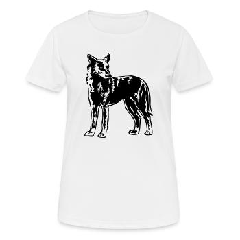 Hollandse Herder - Frauen T-Shirt atmungsaktiv - Weiß - Vorne - AI Model Female 172 dark (172cm)