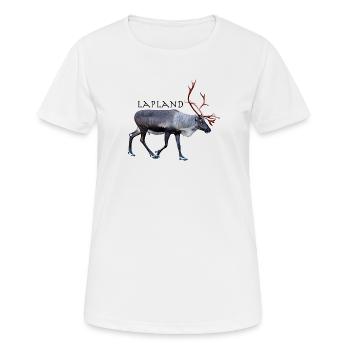 Laponie - T-shirt respirant Femme - blanc - Devant - AI Model Female 172 dark (172cm)