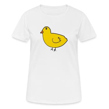 Poussin - T-shirt respirant Femme - blanc - Devant - AI Model Female 172 dark (172cm)