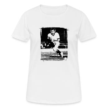 Footballer - American Football - Frauen T-Shirt atmungsaktiv - Weiß - Vorne - AI Model Female 172 dark (172cm)