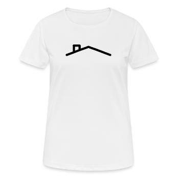Toit de la maison - T-shirt respirant Femme - blanc - Devant - AI Model Female 172 dark (172cm)