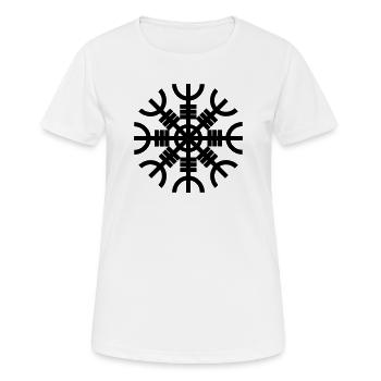 Helmet of Awe - Women's Breathable T-Shirt - white - Front - AI Model Female 172 dark (172cm)