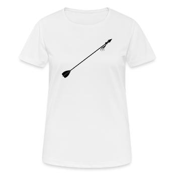 Flèche viking - T-shirt respirant Femme - blanc - Devant - AI Model Female 172 dark (172cm)