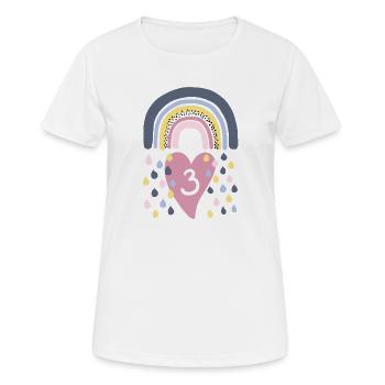 Rainbow 3rd Birthday Children - Women's Breathable T-Shirt - white - Front - AI Model Female 172 dark (172cm)