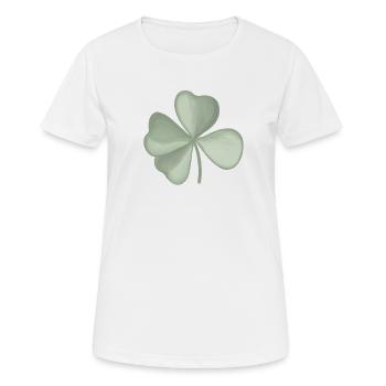 Cloverleaf pastel - Women's Breathable T-Shirt - white - Front - AI Model Female 172 dark (172cm)