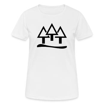 Waldkind - Frauen T-Shirt atmungsaktiv - Weiß - Vorne - AI Model Female 172 dark (172cm)