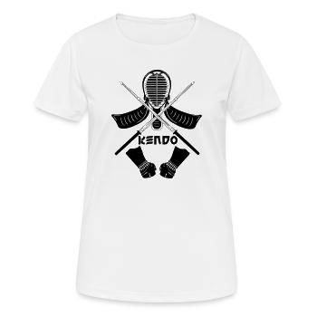 Équipement de Kendo - T-shirt respirant Femme - blanc - Devant - AI Model Female 172 dark (172cm)