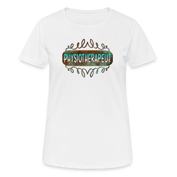 Physiotherapeut - Frauen T-Shirt atmungsaktiv - Weiß - Vorne - AI Model Female 172 dark (172cm)