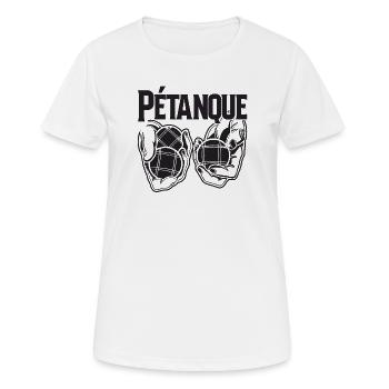 Boule balls pour Bouler Boules Boule Boule Boule boule - T-shirt respirant Femme - blanc - Devant - AI Model Female 172 dark (172cm)