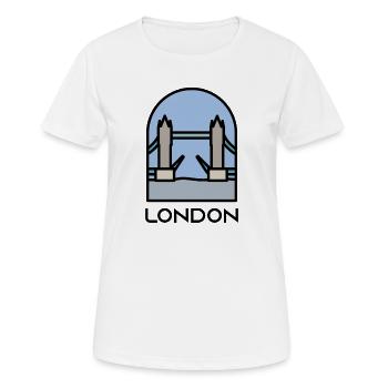 London - Women's Breathable T-Shirt - white - Front - AI Model Female 172 dark (172cm)
