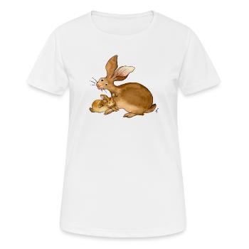 Ich möchte immer bei Dir bleiben - Frauen T-Shirt atmungsaktiv - Weiß - Vorne - AI Model Female 172 dark (172cm)