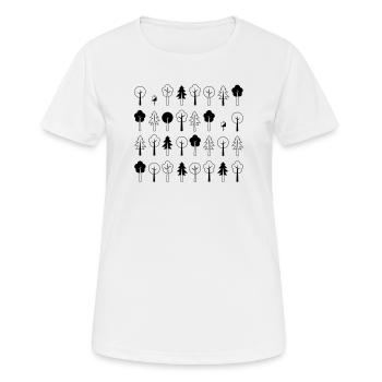 Orientierungslauf [01.1] [orienteering] [V] - Frauen T-Shirt atmungsaktiv - Weiß - Vorne - AI Model Female 172 dark (172cm)