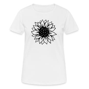 Tournesol - T-shirt respirant Femme - blanc - Devant - AI Model Female 172 dark (172cm)