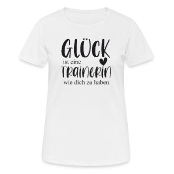 Trainerin Bedanken Geschenk Glück Abschied - Frauen T-Shirt atmungsaktiv - Weiß - Vorne - AI Model Female 172 dark (172cm)