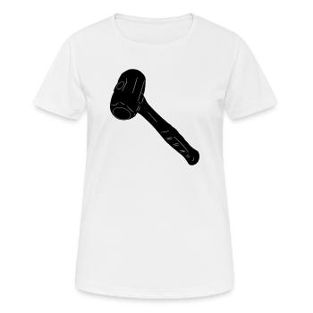 Masse - T-shirt respirant Femme - blanc - Devant - AI Model Female 172 dark (172cm)
