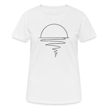 Sunset - Frauen T-Shirt atmungsaktiv - Weiß - Vorne - AI Model Female 172 dark (172cm)