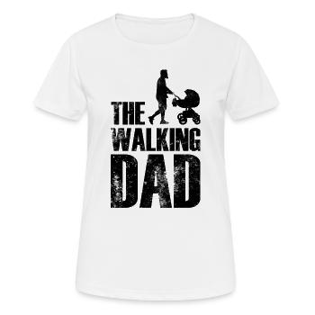 Der wandelnde Vater - Frauen T-Shirt atmungsaktiv - Weiß - Vorne - AI Model Female 172 dark (172cm)