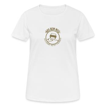 Führerschein bestanden Aus dem Weg - Frauen T-Shirt atmungsaktiv - Weiß - Vorne - AI Model Female 172 dark (172cm)