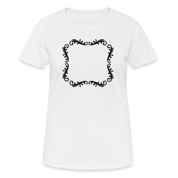 Cadre photo décoratif - T-shirt respirant Femme - blanc - Devant - AI Model Female 172 dark (172cm)