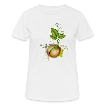 tender germinates in the soil - Women's Breathable T-Shirt - white - Front - AI Model Female 172 dark (172cm)
