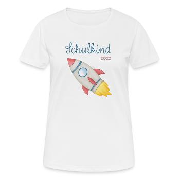 Écolier 2022 Rocket - T-shirt respirant Femme - blanc - Devant - AI Model Female 172 dark (172cm)
