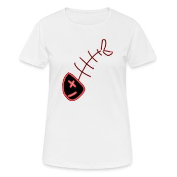 Poisson chemise poisson motif,Cadeau de vêtements de pêche - T-shirt respirant Femme - blanc - Devant - AI Model Female 172 dark (172cm)