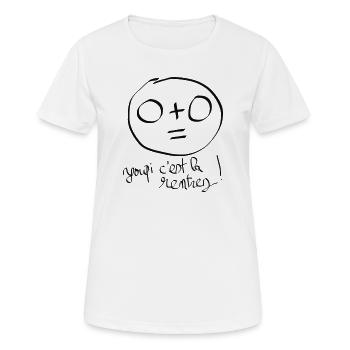 Rentrée des classes - faute d'orthographe  - T-shirt respirant Femme - blanc - Devant - AI Model Female 172 dark (172cm)