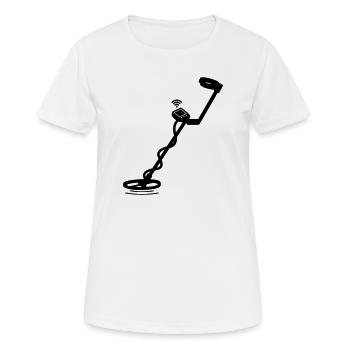 Metal detector - Women's Breathable T-Shirt - white - Front - AI Model Female 172 dark (172cm)