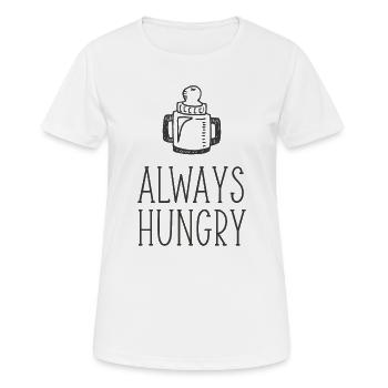 Bouteille toujours affamée 2 - T-shirt respirant Femme - blanc - Devant - AI Model Female 172 dark (172cm)