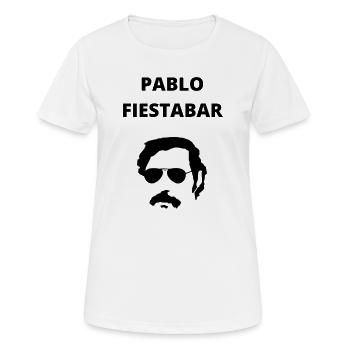 Pablo Fiestabar - Frauen T-Shirt atmungsaktiv - Weiß - Vorne - AI Model Female 172 dark (172cm)