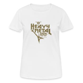 Heavy Metal Drôle - T-shirt respirant Femme - blanc - Devant - AI Model Female 172 dark (172cm)