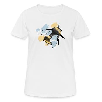 Hummel - Frauen T-Shirt atmungsaktiv - Weiß - Vorne - AI Model Female 172 dark (172cm)