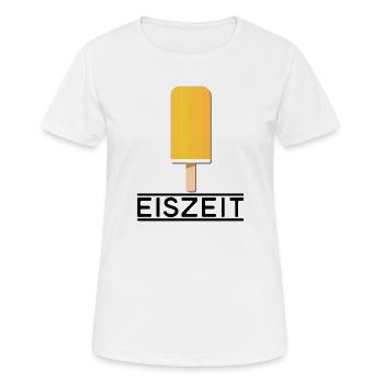 Eiszeit - 2 - Frauen T-Shirt atmungsaktiv - Weiß - Vorne - AI Model Female 172 dark (172cm)