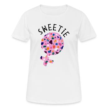 Sweet Statement Dessert Sweets Delicious - Women's Breathable T-Shirt - white - Front - AI Model Female 172 dark (172cm)