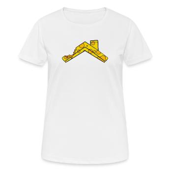 Toit de fromage - T-shirt respirant Femme - blanc - Devant - AI Model Female 172 dark (172cm)