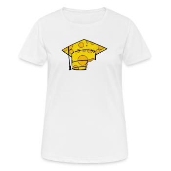 Studium Abschluss Absolventenkappe - Frauen T-Shirt atmungsaktiv - Weiß - Vorne - AI Model Female 172 dark (172cm)
