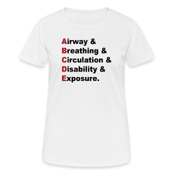 ABCDE Rule - Women's Breathable T-Shirt - white - Front - AI Model Female 172 dark (172cm)