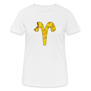 Sternzeichen Widder - Frauen T-Shirt atmungsaktiv - Weiß - Vorne - AI Model Female 172 dark (172cm)