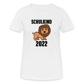 Schuldkind Einschulung 2022 - Frauen T-Shirt atmungsaktiv - Weiß - Vorne - AI Model Female 172 dark (172cm)