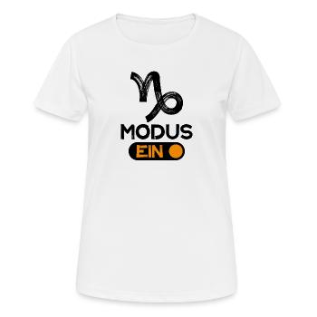 Zodiac Statement Capricorn Astrology Horoscope - Women's Breathable T-Shirt - white - Front - AI Model Female 172 dark (172cm)